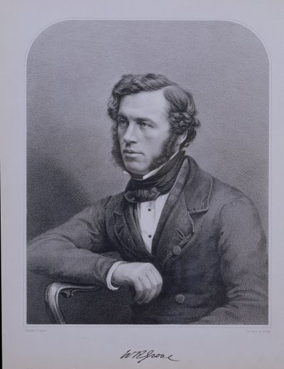 Porträt von Sir William Grove (1811-96), graviert von Bosley von Claudet Daguer